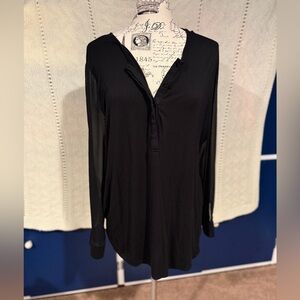 LOFT Black Blouse XL